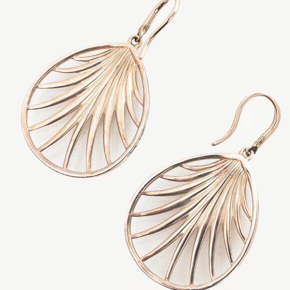 Tiffany & Co. Paloma Picasso Villa Paloma Sterling Silver Palm Drop Earrings - Picture 3 of 4